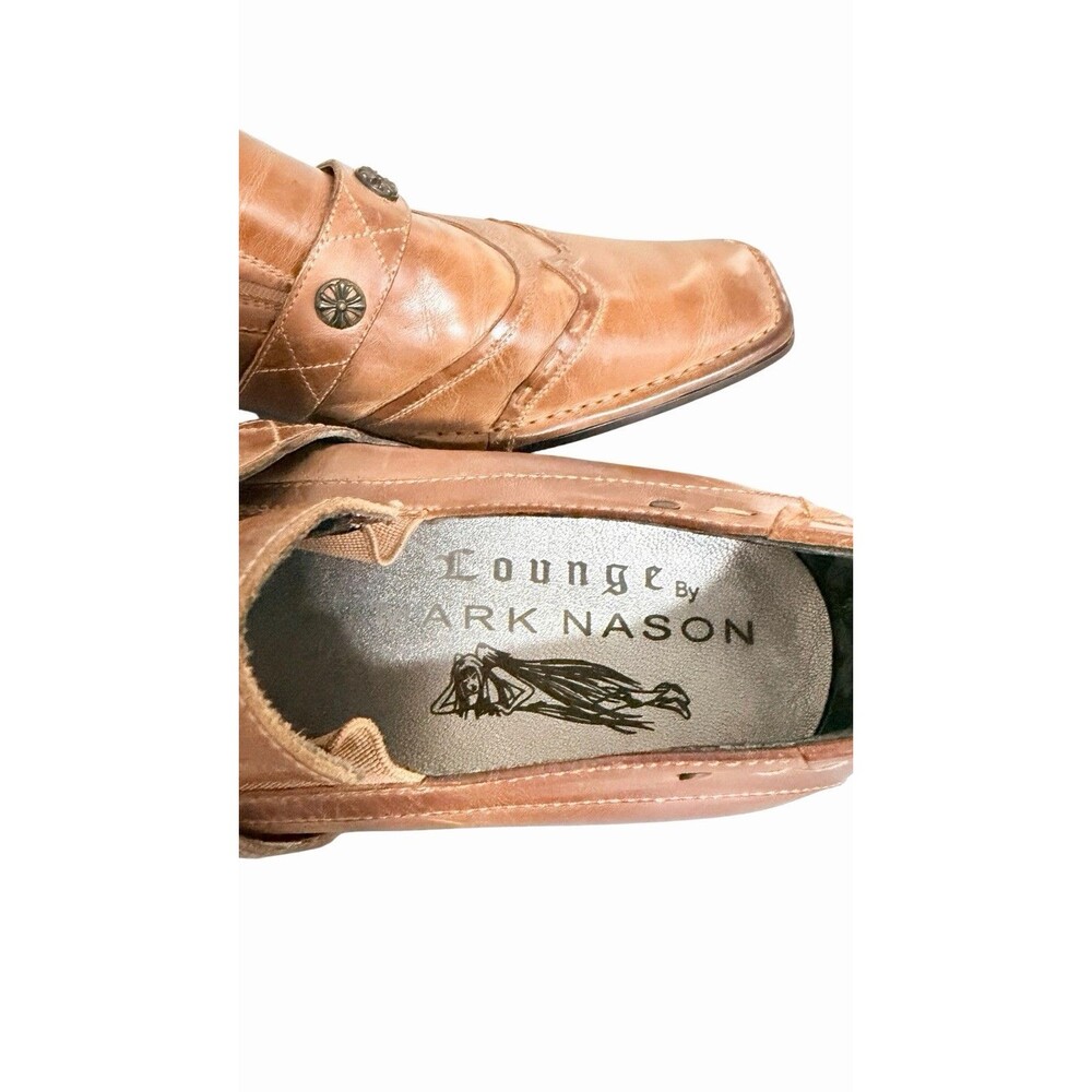 Mark Nason Lounge U Rock Studded Loafers Shoes Brown Leather Sn71790 - Sz 10.5 View 6
